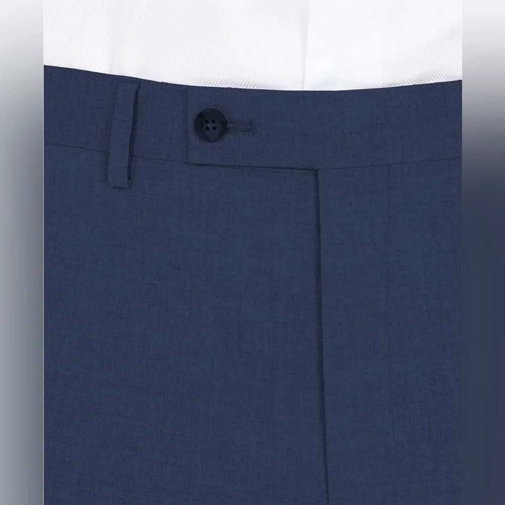 DKNY DARIO BLUE FLAT FRONT SUIT SEPARATE PANTS SIZE W38 x 32L NEW WITH TAGS